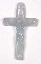 Natural A grade jadeite jade crucifix pendant, an example of jade jewelry carving and jade pendants found on my site.