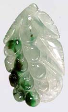 Jade-Pendant-fruit-flower-606ag My jade jewelry collection  Natural A grade jadeite jade flower or fruit pendant, an example of jade jewelry carving and jade pendants found on my site.