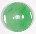Natural A grade jadeite jade polo or Pi pendant, an example of jade jewelry carving and jade pendants found on my site.